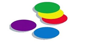 Rainbow Saver Anglia Credit Union Ltd Five coloured circles