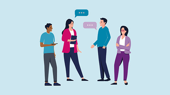 Group demonstrating belonging