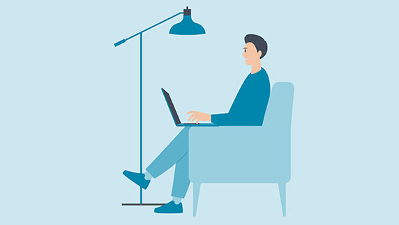 Man on laptop