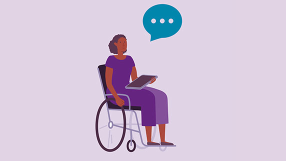 Person in a wheelchair