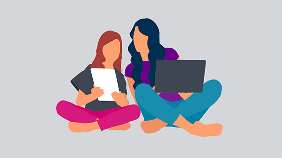 FSCS Guide to SCV document Woman and child looking at documents