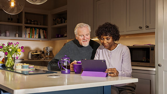 Man and woman in kitchen