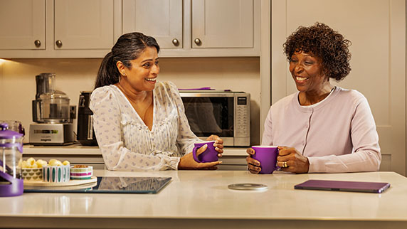 Two women in a kitchen