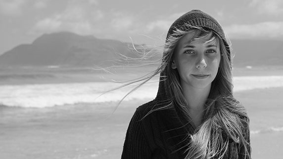 Girl on beach