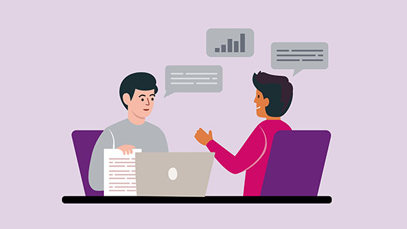 People sharing information